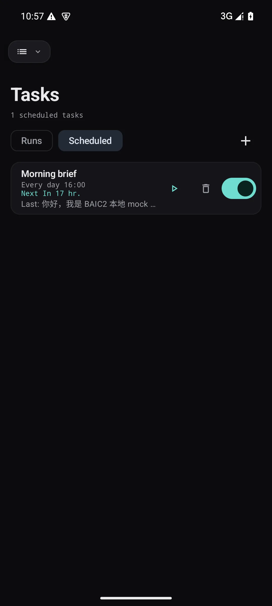 Scheduled tasks